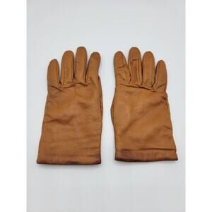 Carlo Pazolini Genuine Leather Gloves 100% Wool Lined 7 1/2